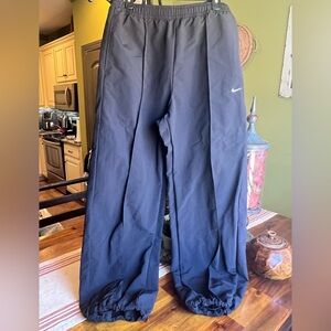 Nike Men's Black Dri-FIT Nylon Jogger Pants with Swoosh